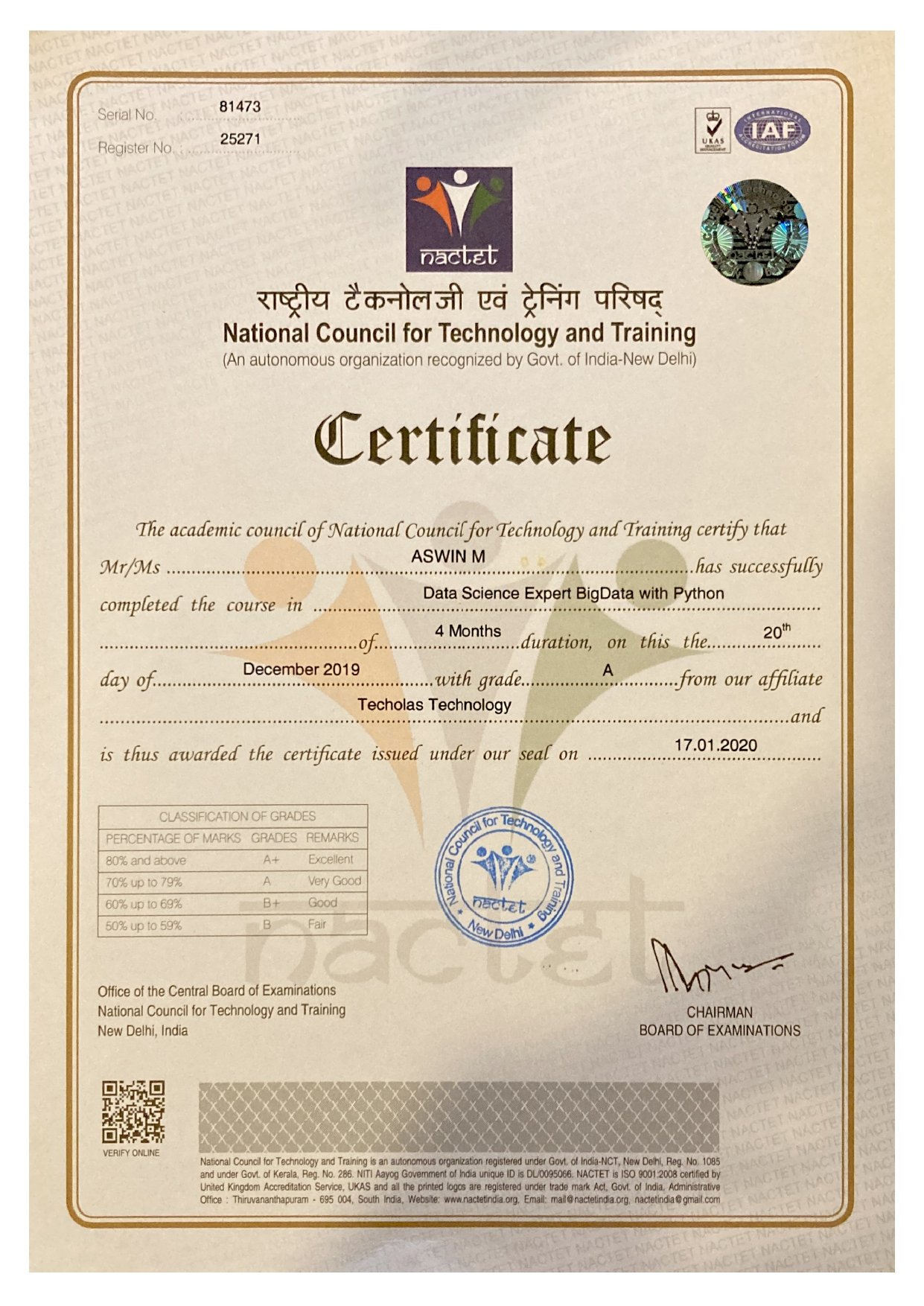 Data Analytics Training NACTET Certification Courses in Calicut and Kochi